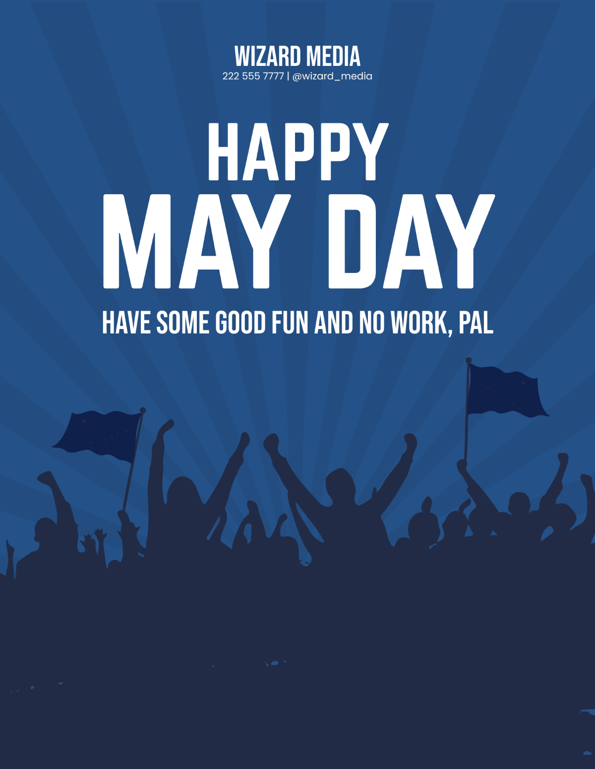 Free May Day Mockup Flyer Template