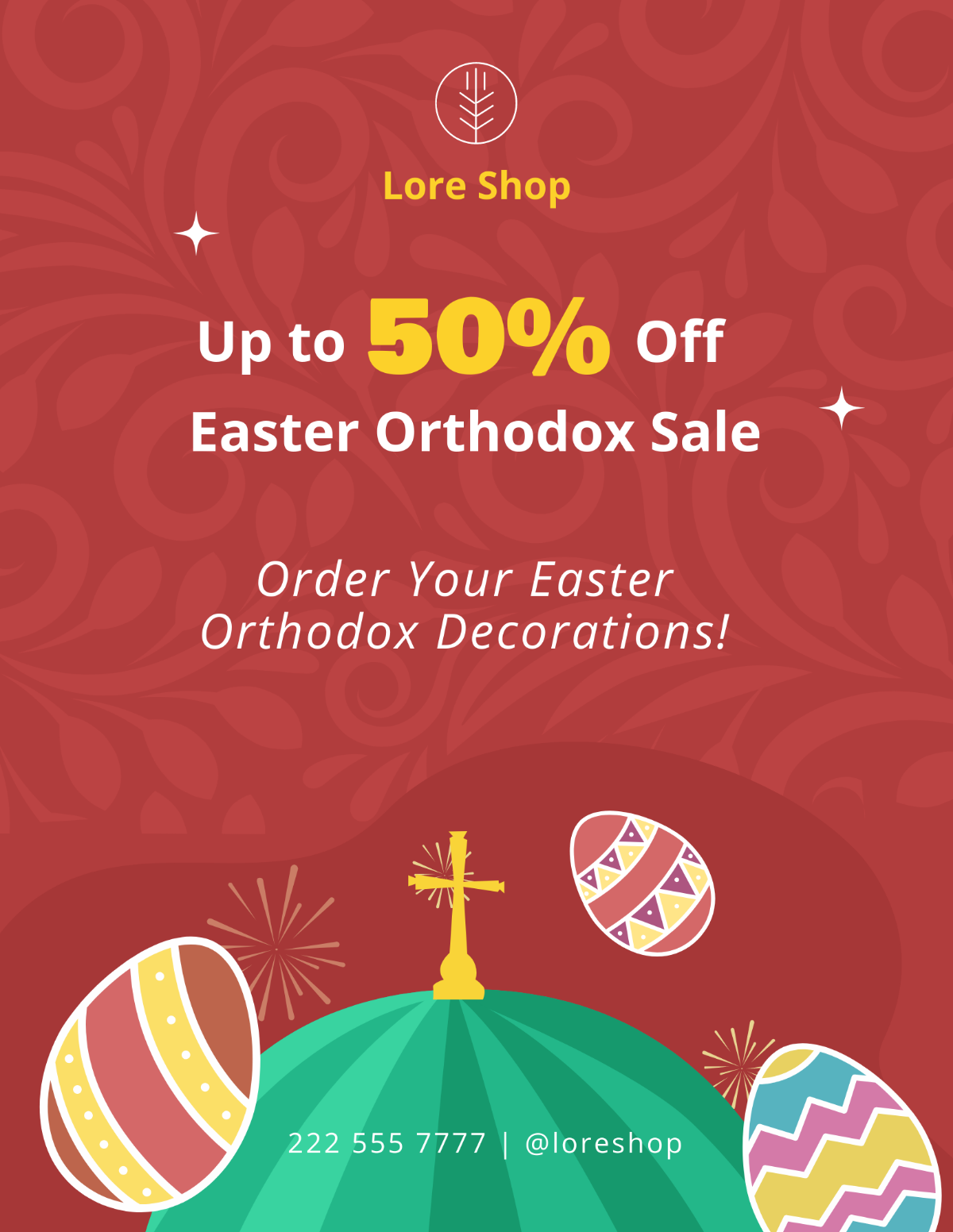Orthodox Easter Sale Template