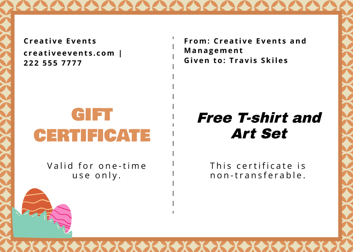 Orthodox Easter Gift Certificate Template - Edit Online & Download