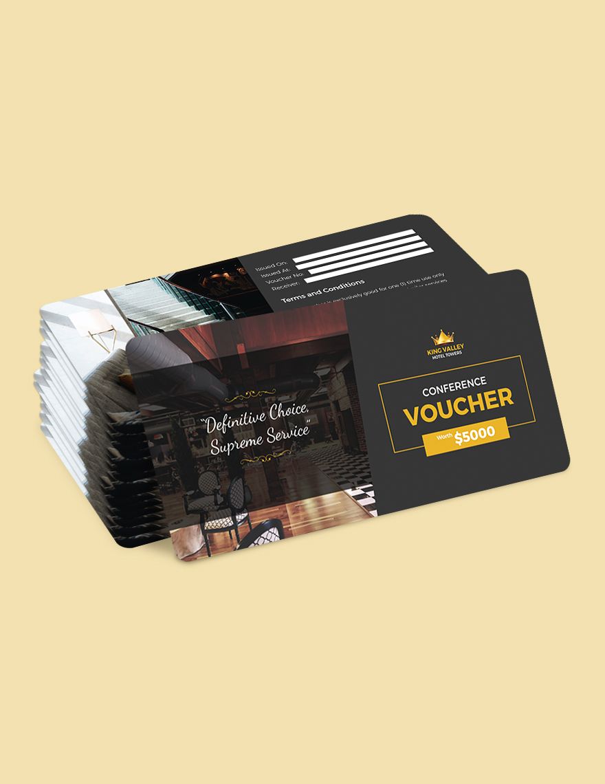 Conference Hotel Voucher Template