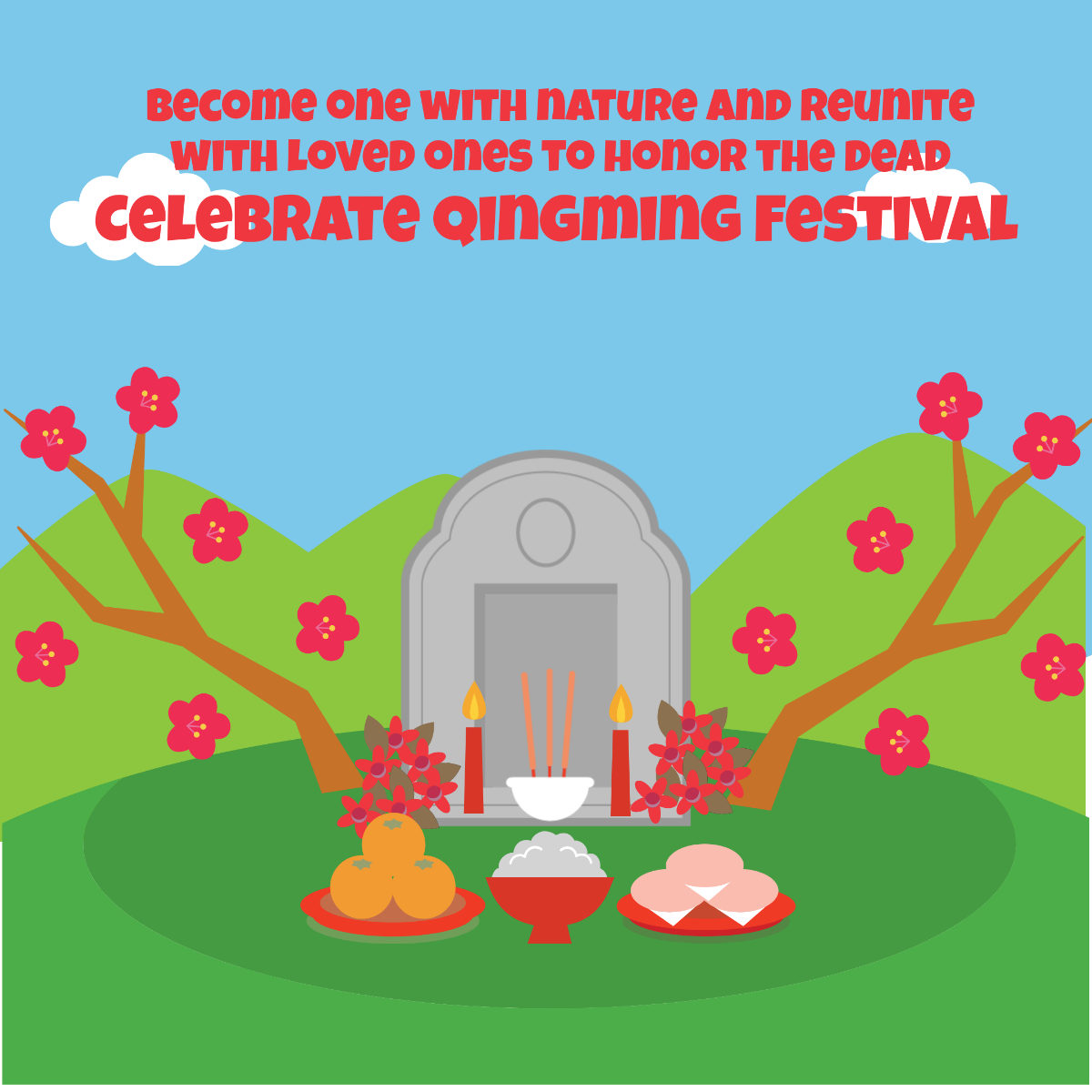Free Qingming Festival Instagram Post Template