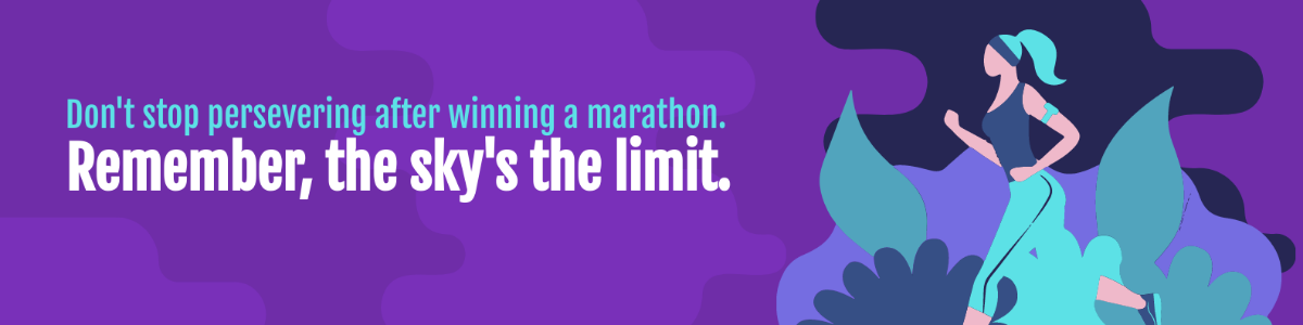 Free Marathon Linkedin Banner Template