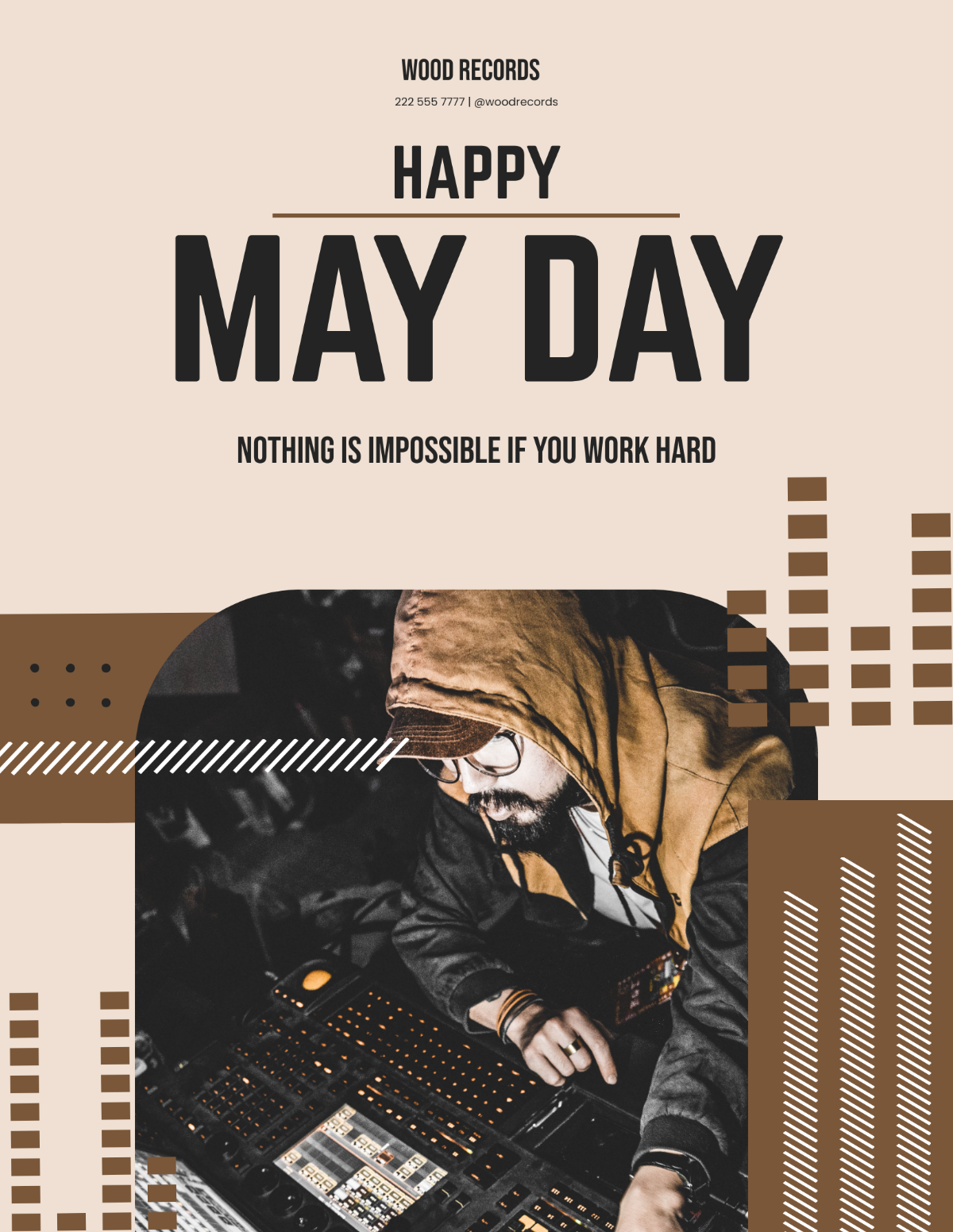 Creative May Day Flyer Template - Edit Online & Download