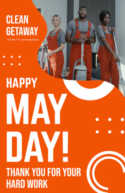 Free May Day Poster Template to Edit Online