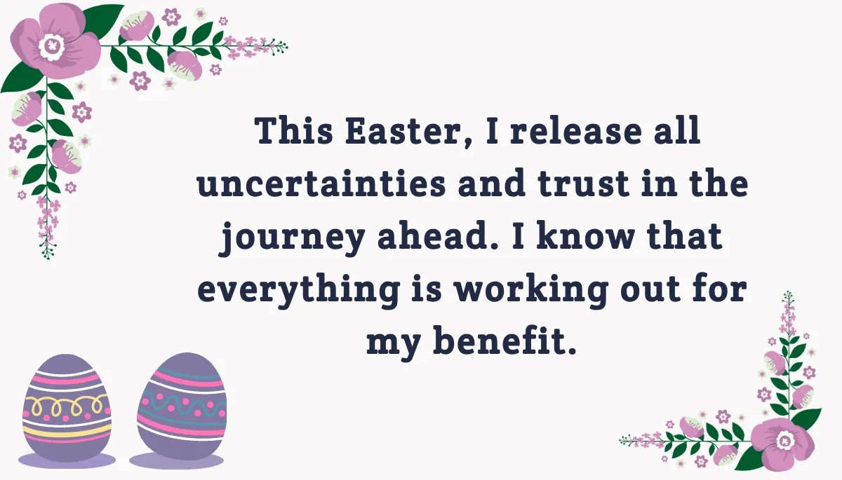 Free Easter Affirmation Card Template to Edit Online