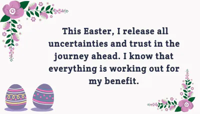 Free Easter Affirmation Card Template to Edit Online