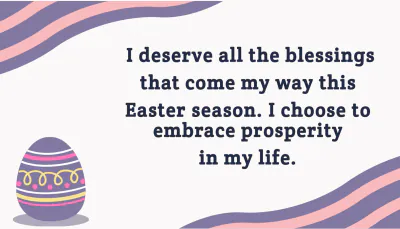 Free Easter Affirmation Card Template to Edit Online