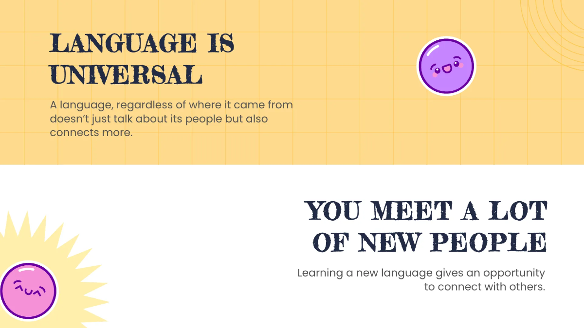 Free Cool Foreign Language Presentation Template to Edit Online