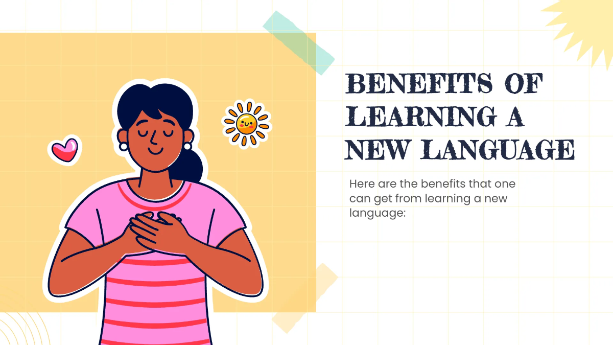 Free Cool Foreign Language Presentation Template to Edit Online