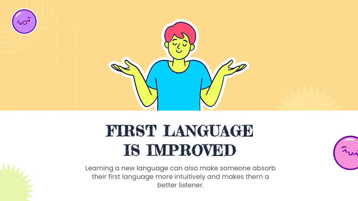 Free Cool Foreign Language Presentation Template to Edit Online