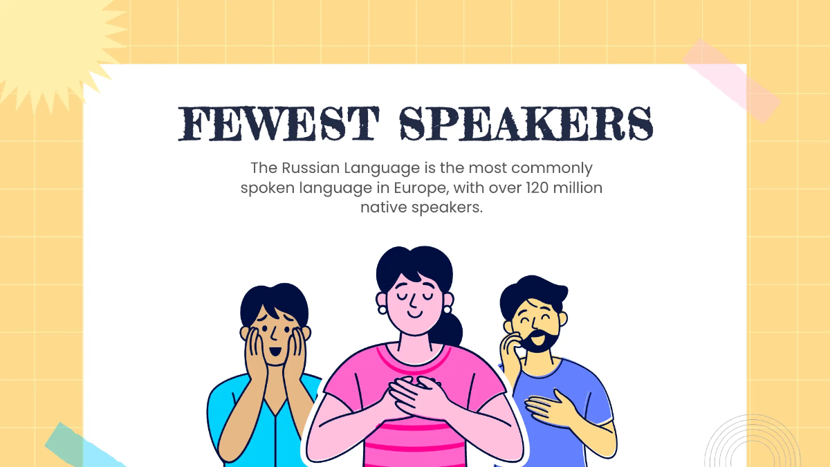 Free Cool Foreign Language Presentation Template to Edit Online
