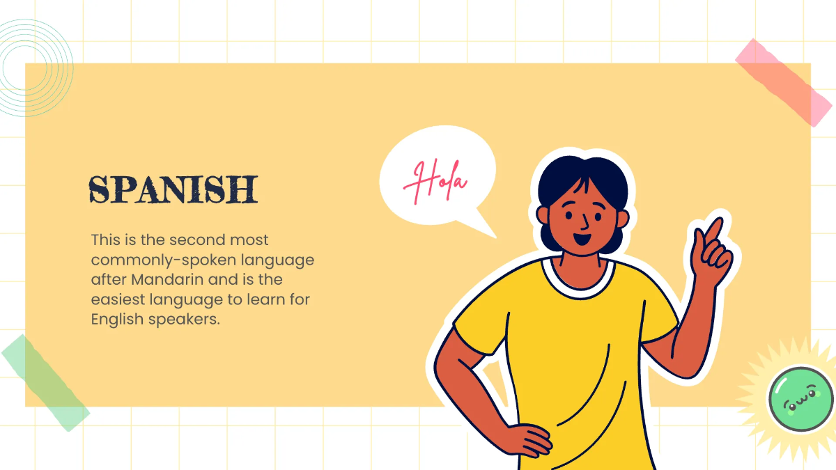 Free Cool Foreign Language Presentation Template to Edit Online