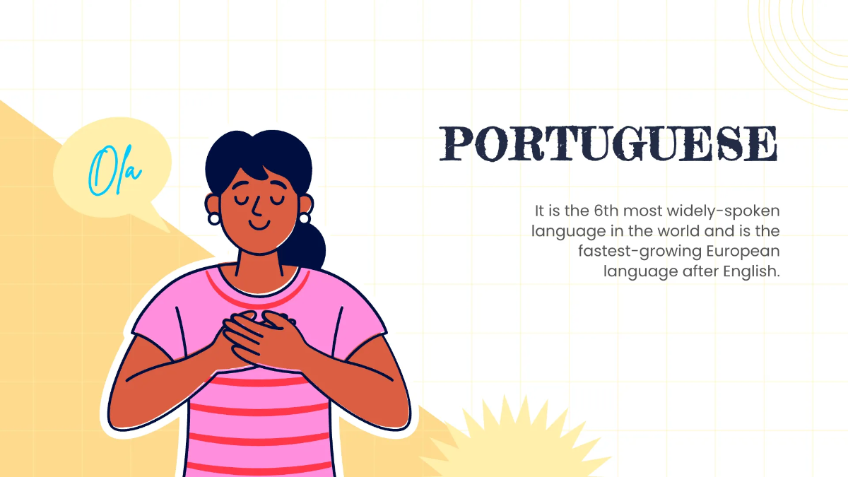 Free Cool Foreign Language Presentation Template to Edit Online