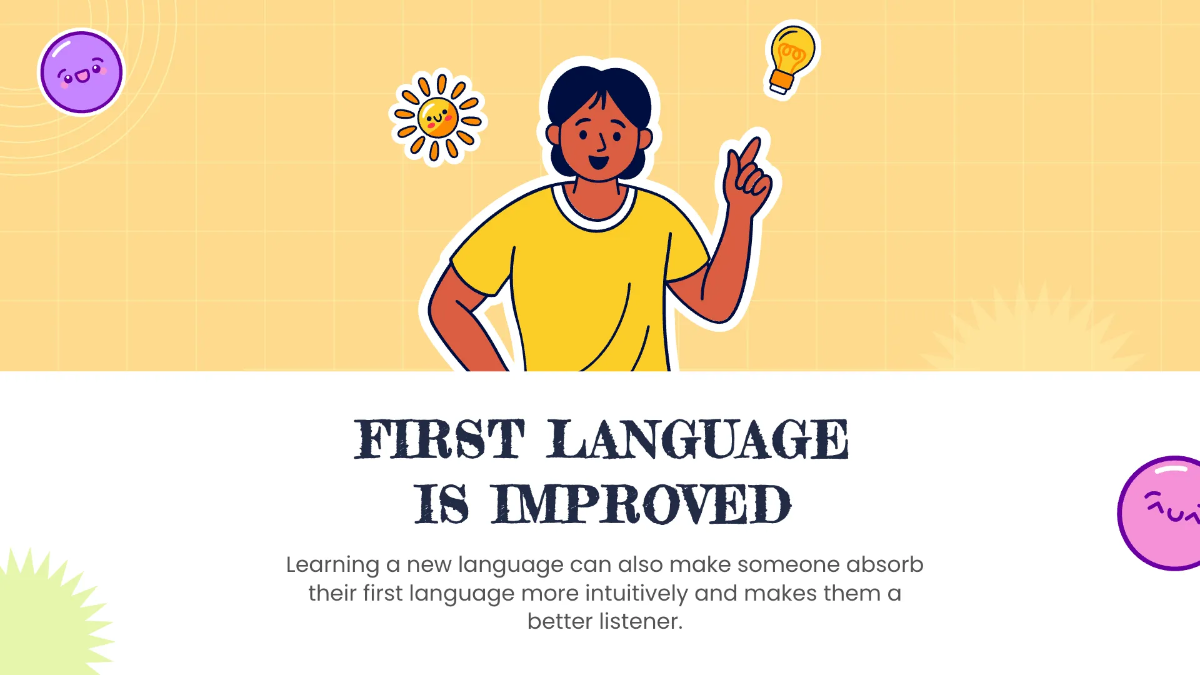Free Cool Foreign Language Presentation Template to Edit Online