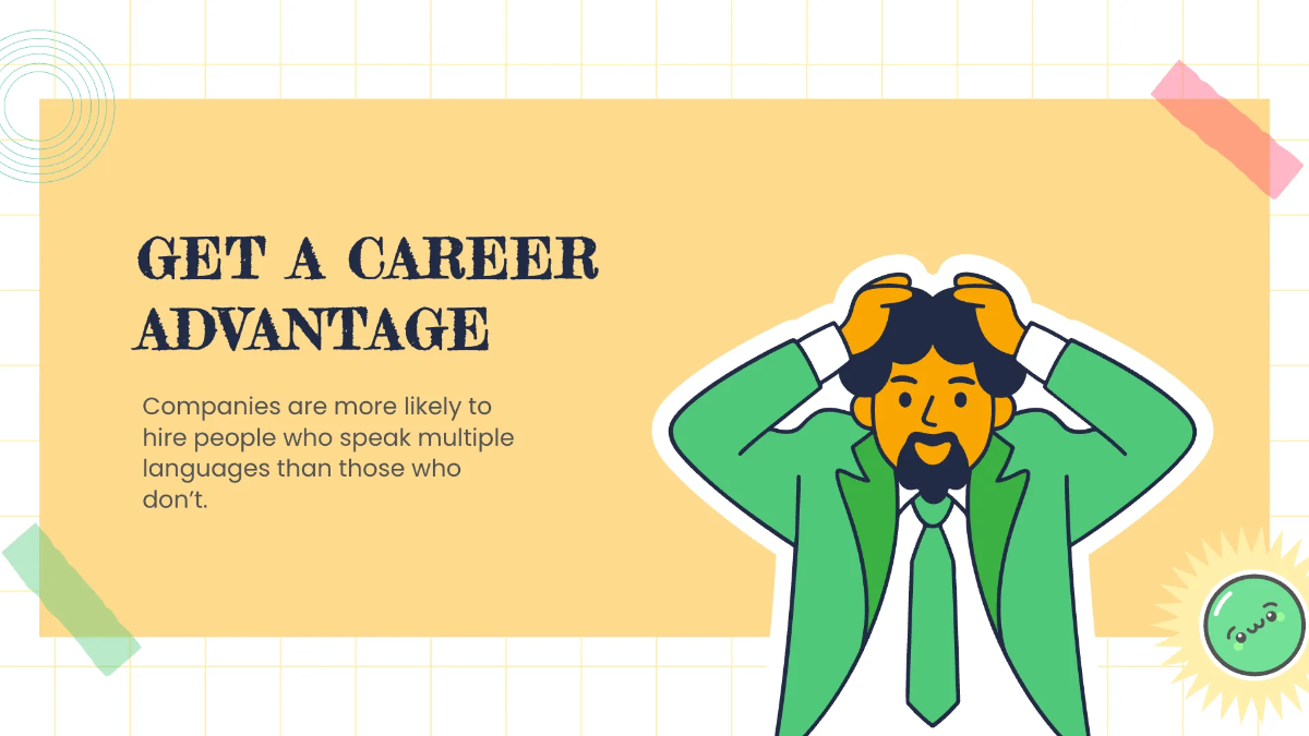 Free Cool Foreign Language Presentation Template to Edit Online