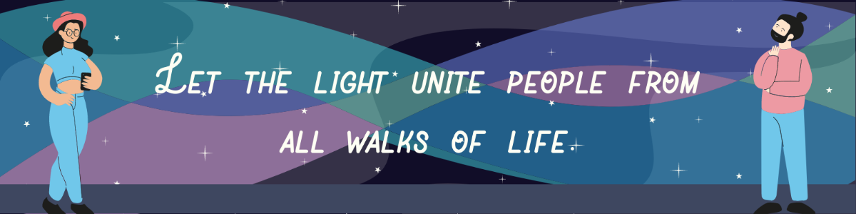 Festival of Lights Linkedin Banner Template