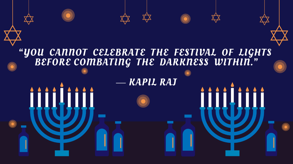 Free Festival of Lights Quote Template