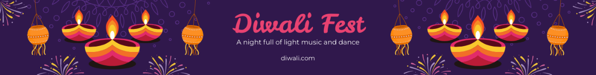 Festival of Lights Website Banner Template