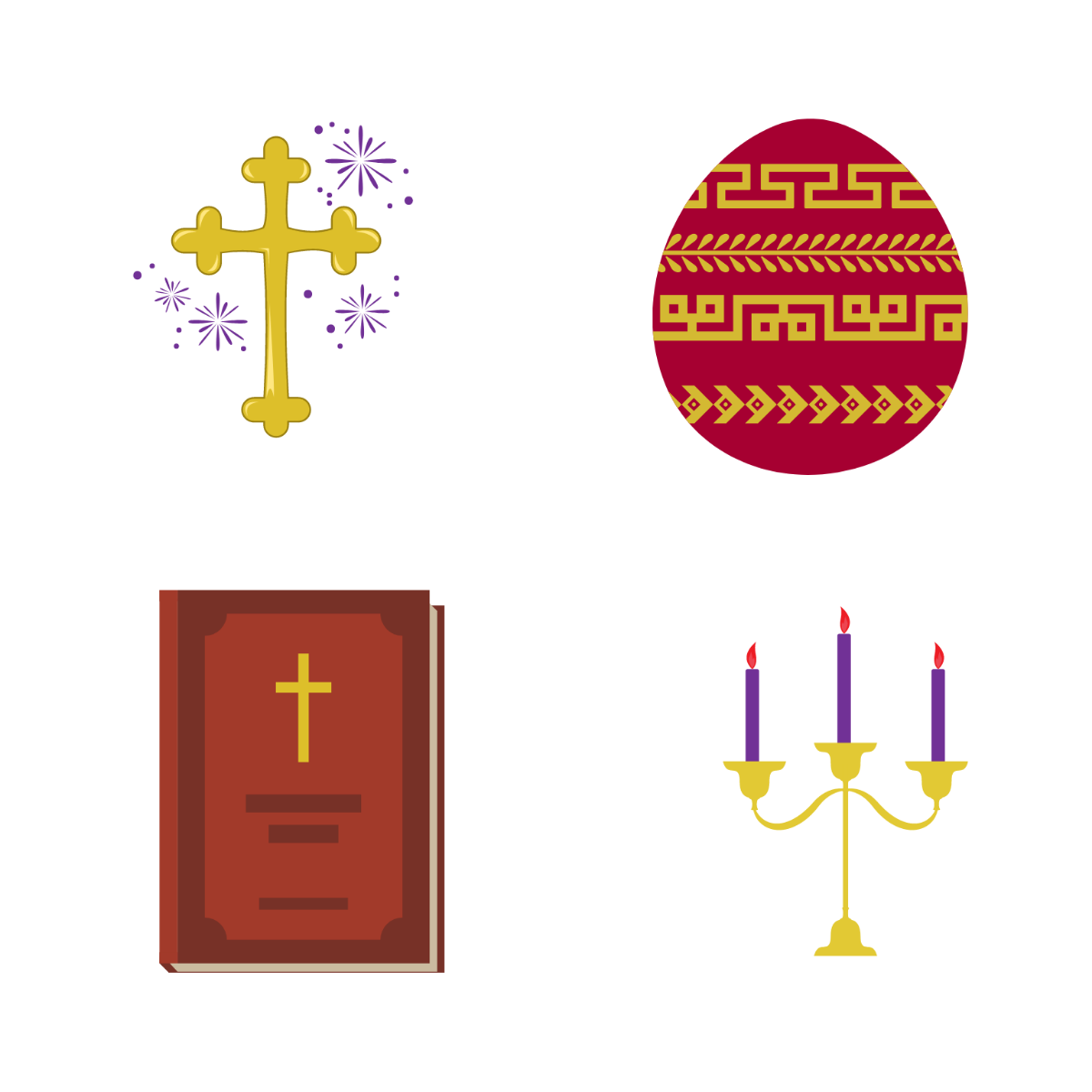 Orthodox Easter Icons Template