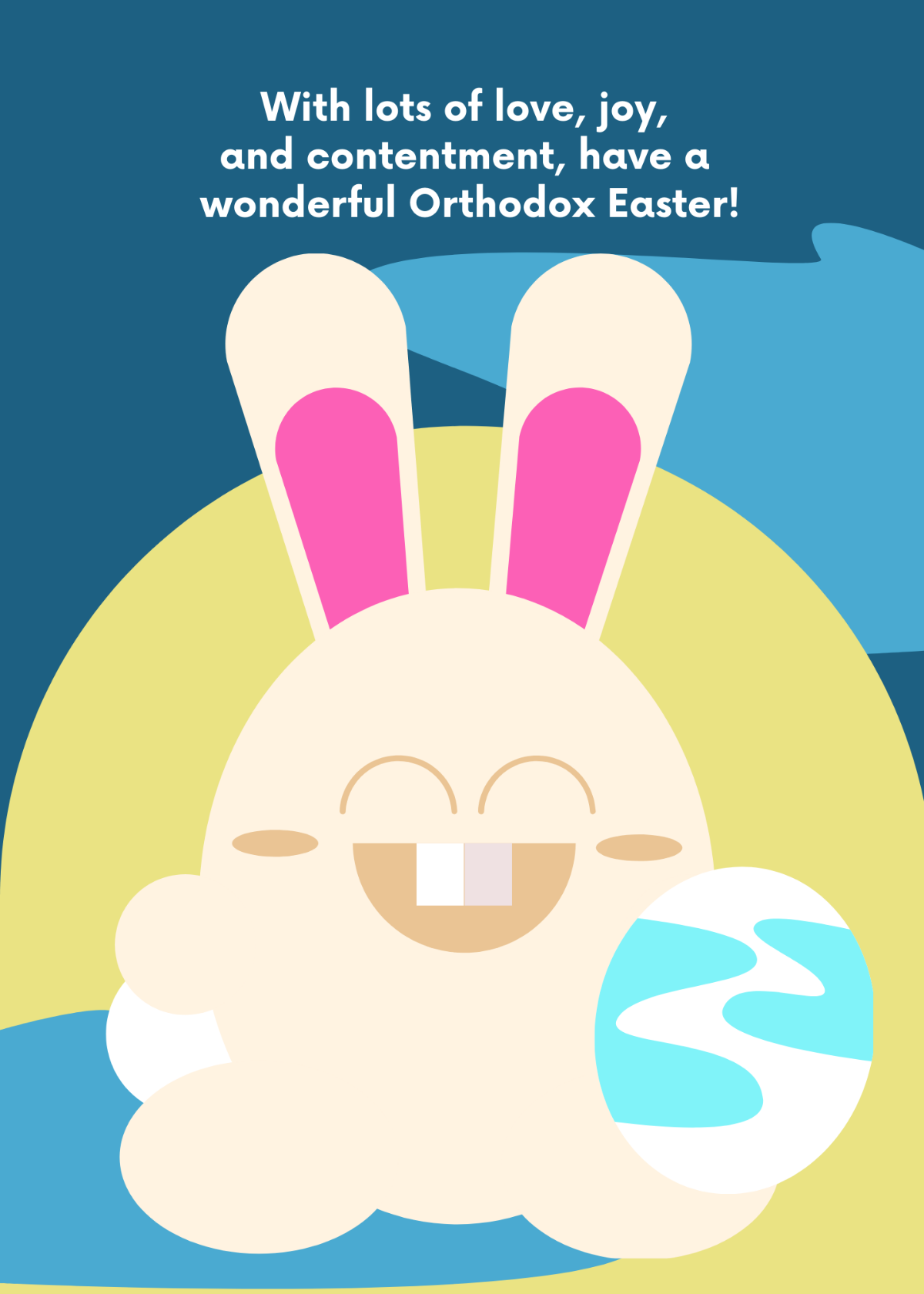 Orthodox Easter Greeting Card Template