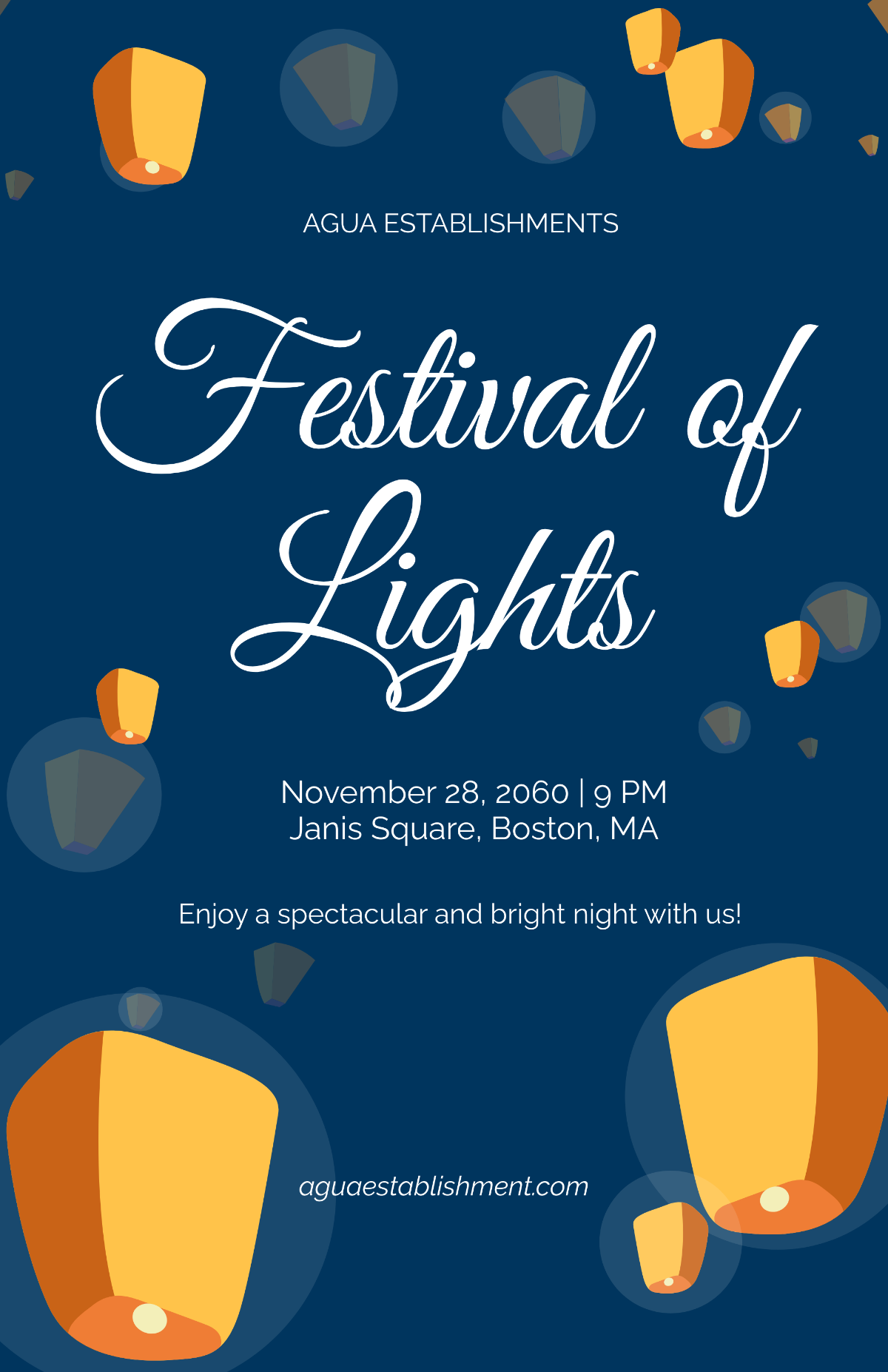 Festival of Lights Poster Template