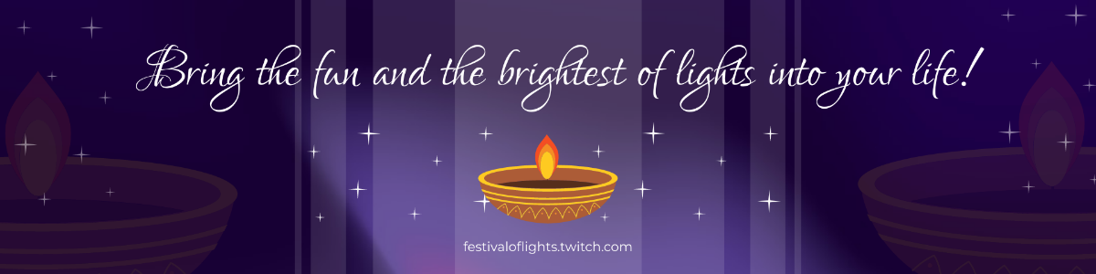 Festival of Lights Twitch Banner Template
