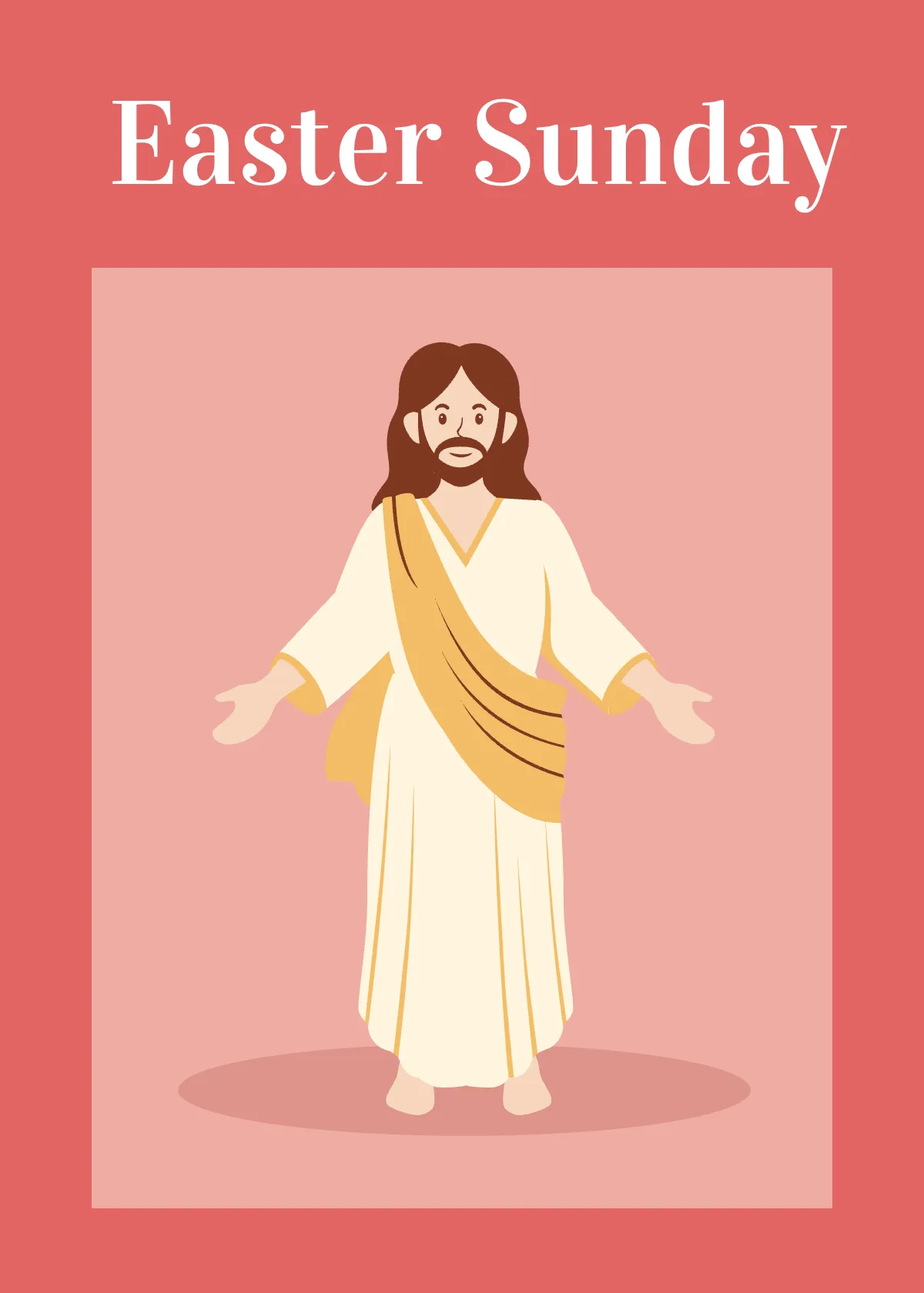 Free Easter Flash Card Template to Edit Online