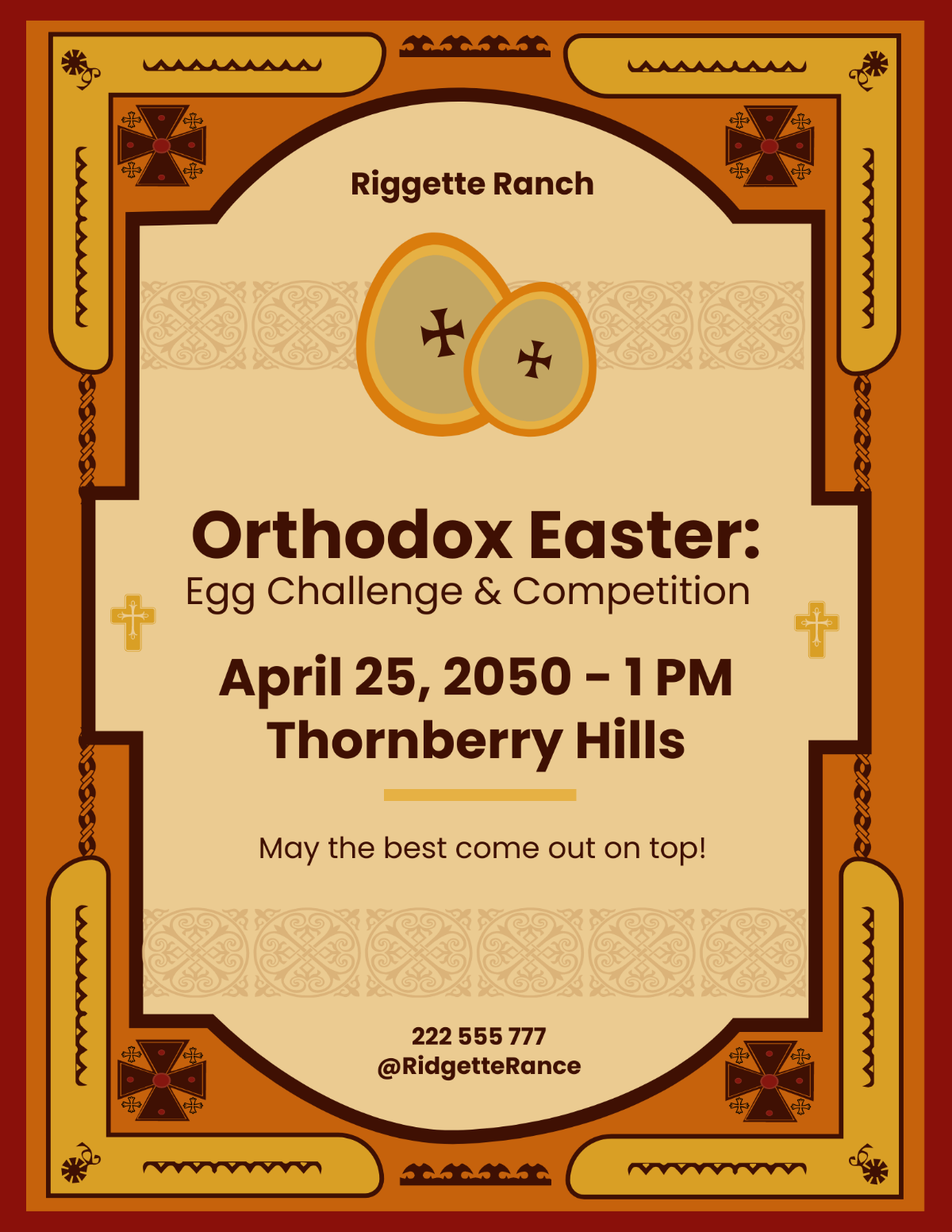 Free Orthodox Easter Promotion Template