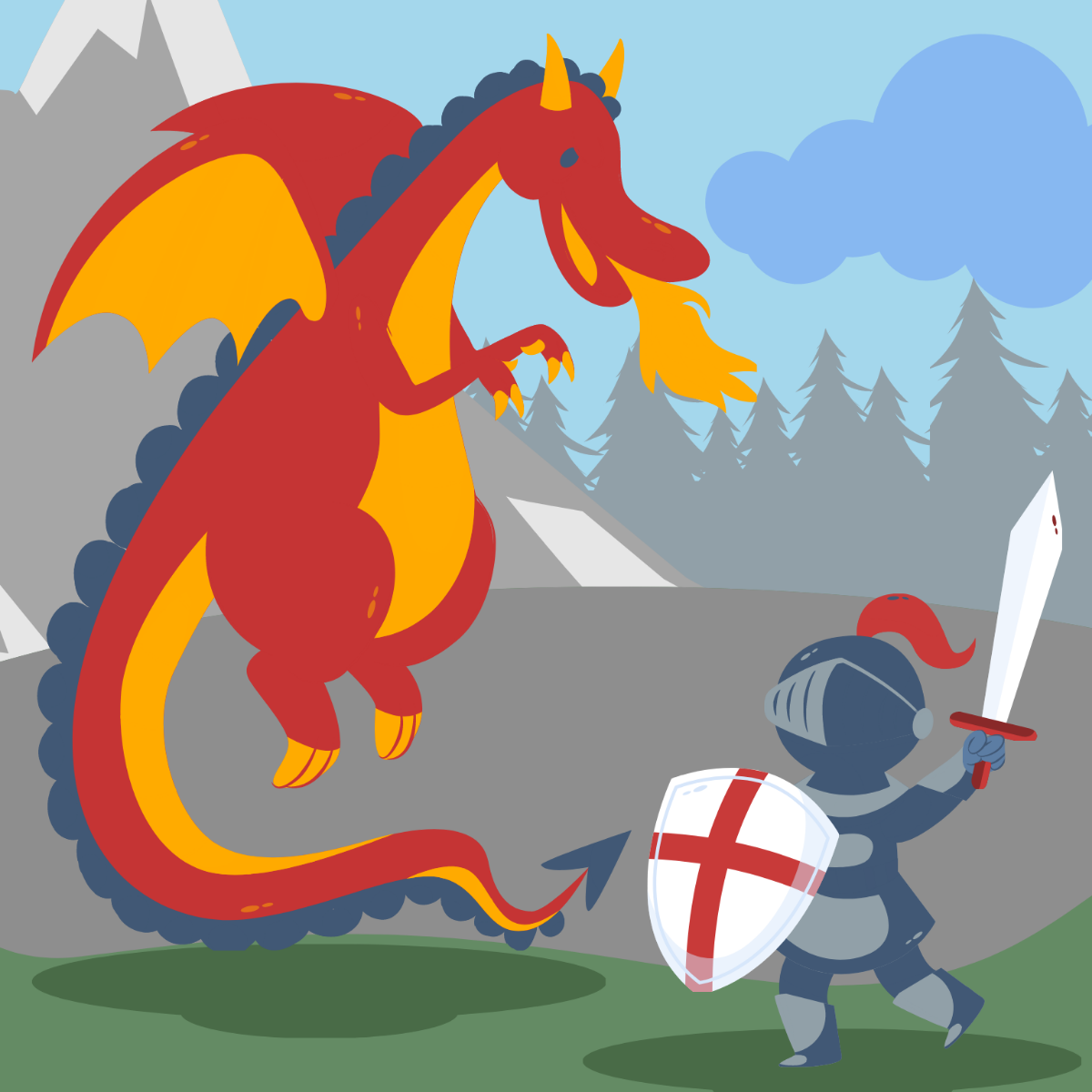 Free St. George's Day Vector Template