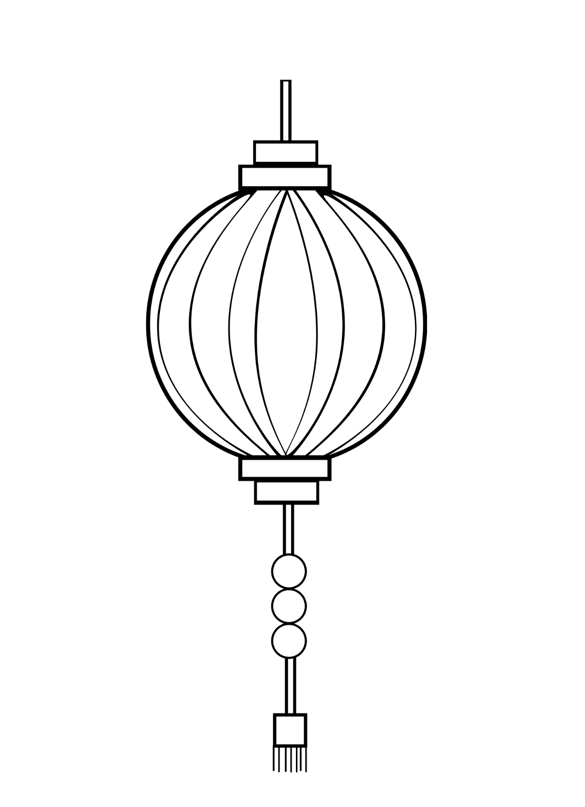 Festival of Lights Drawing Template