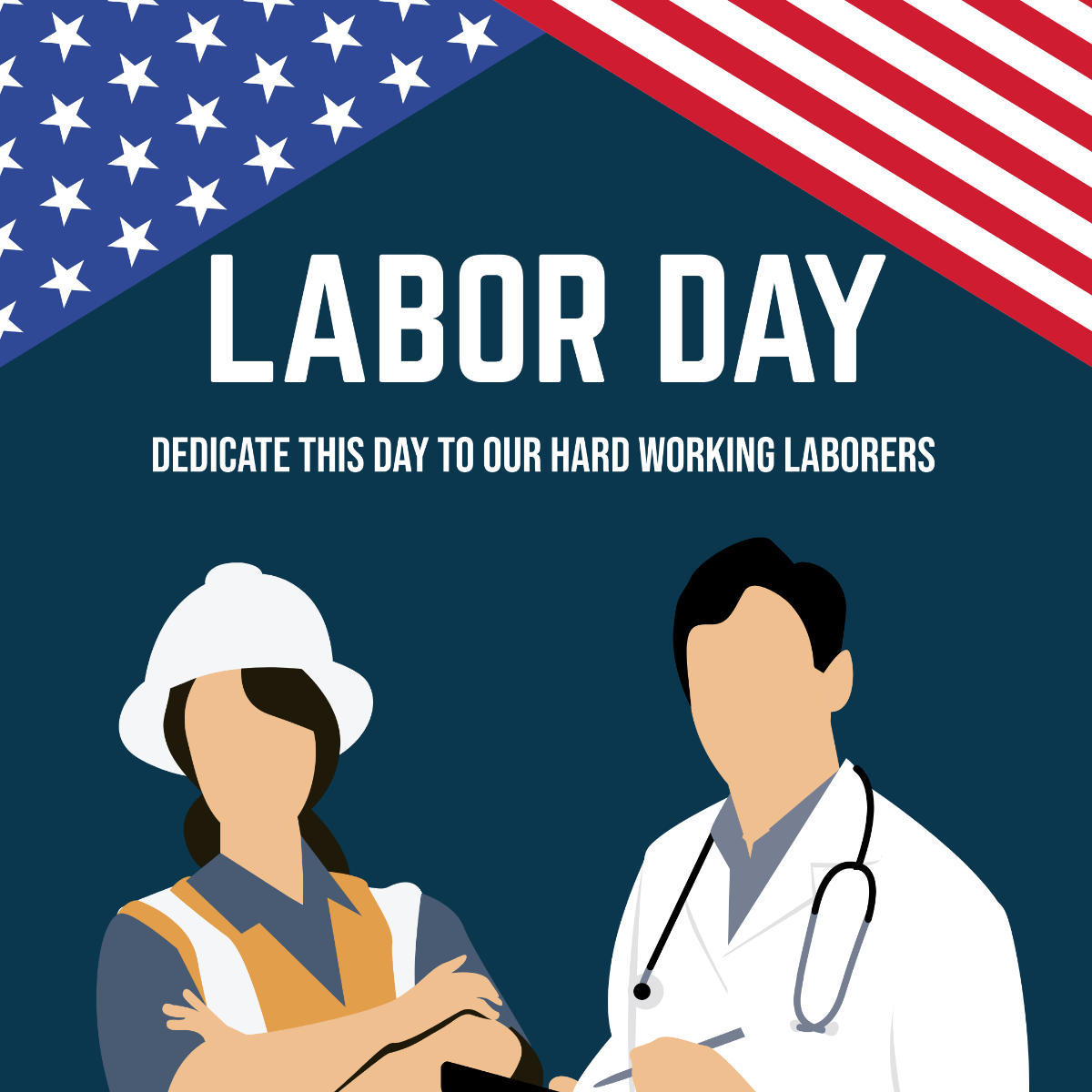 Labor Day Instagram Post Template