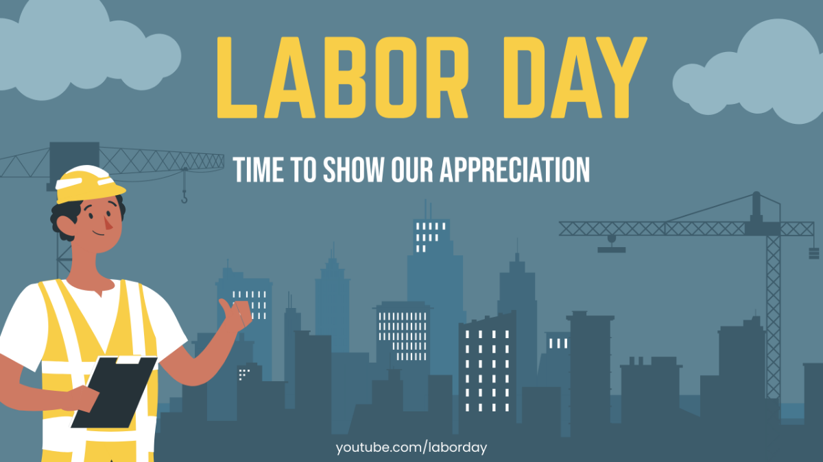 Labor Day Youtube Cover Template