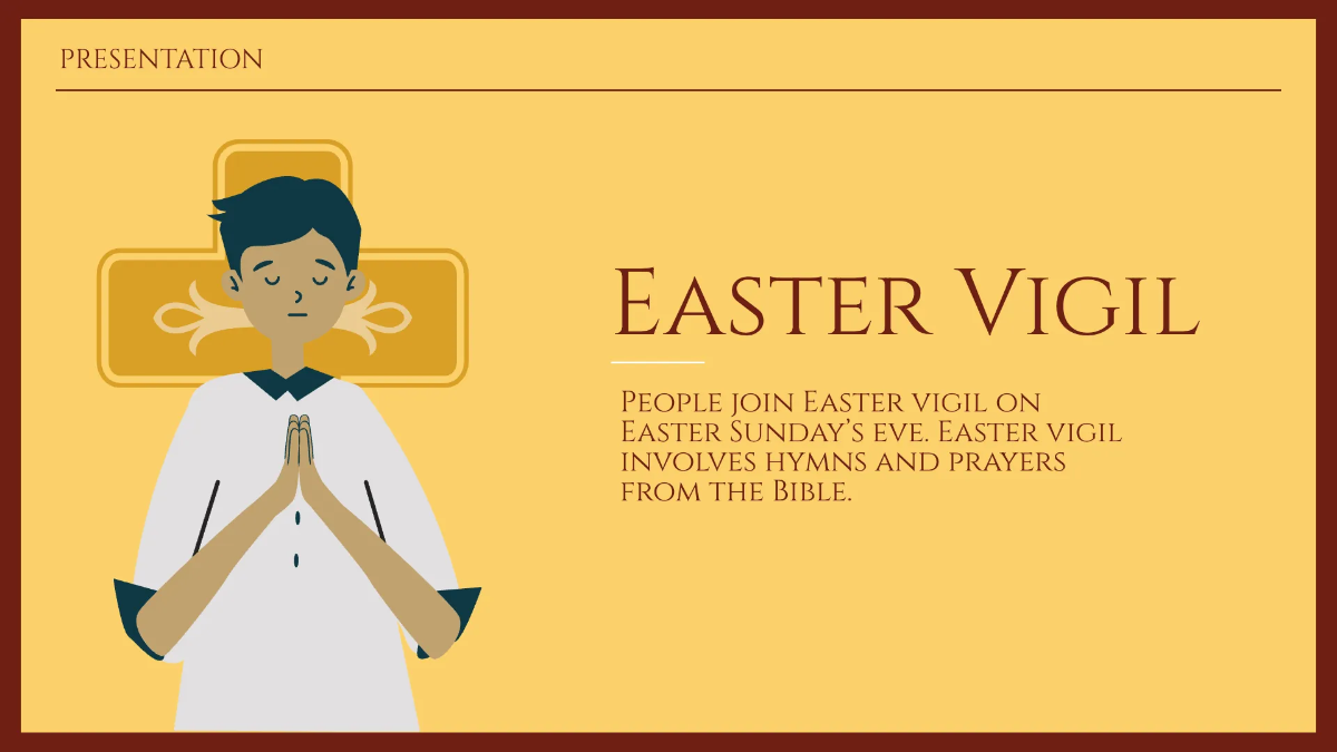 Free Orthodox Easter Presentation Template to Edit Online