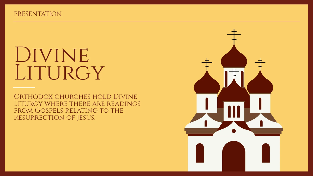 Free Orthodox Easter Presentation Template to Edit Online