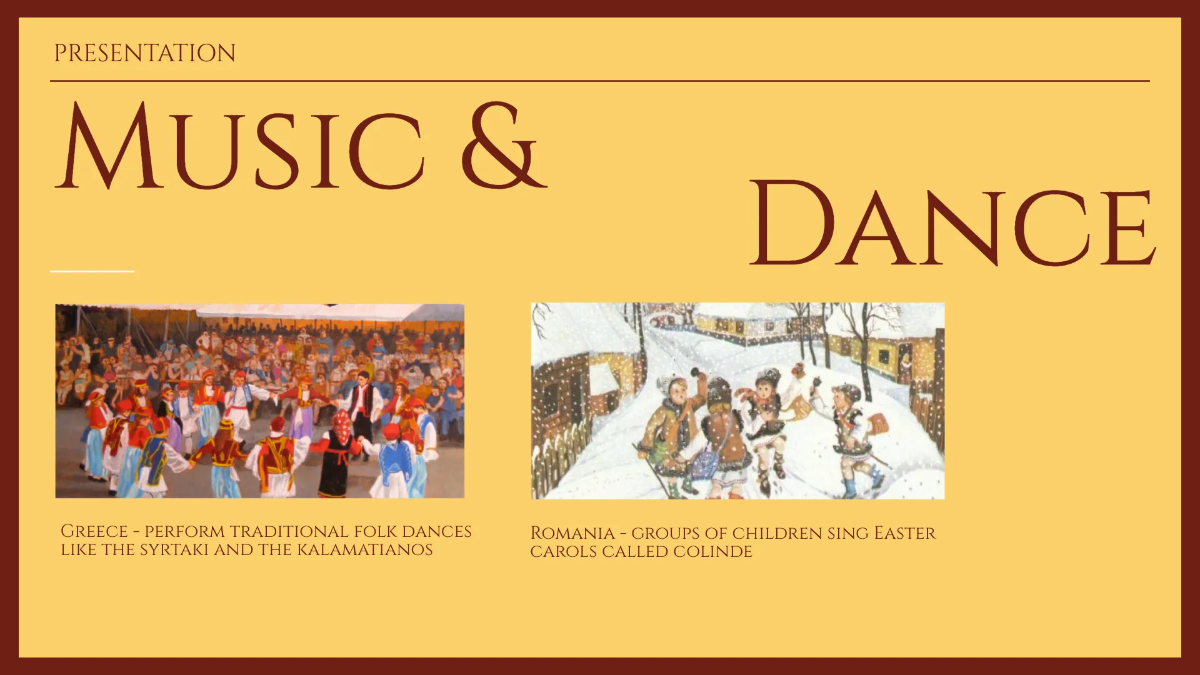 Free Orthodox Easter Presentation Template to Edit Online