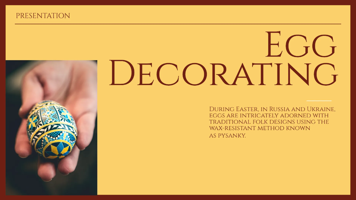 Free Orthodox Easter Presentation Template to Edit Online