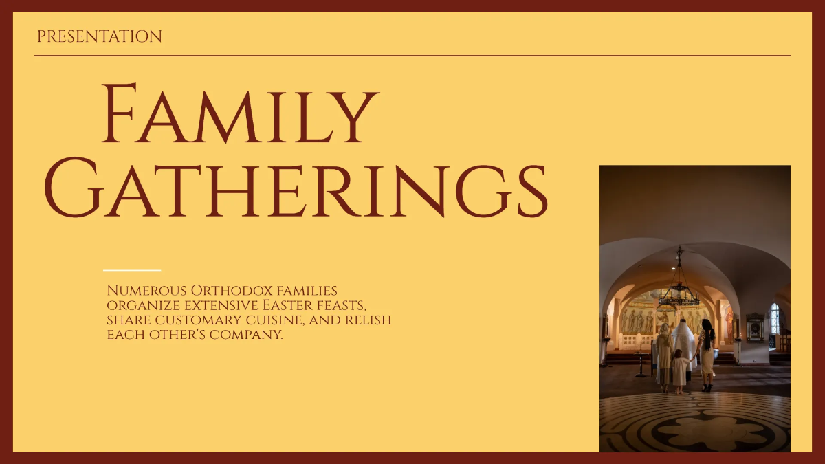 Free Orthodox Easter Presentation Template to Edit Online