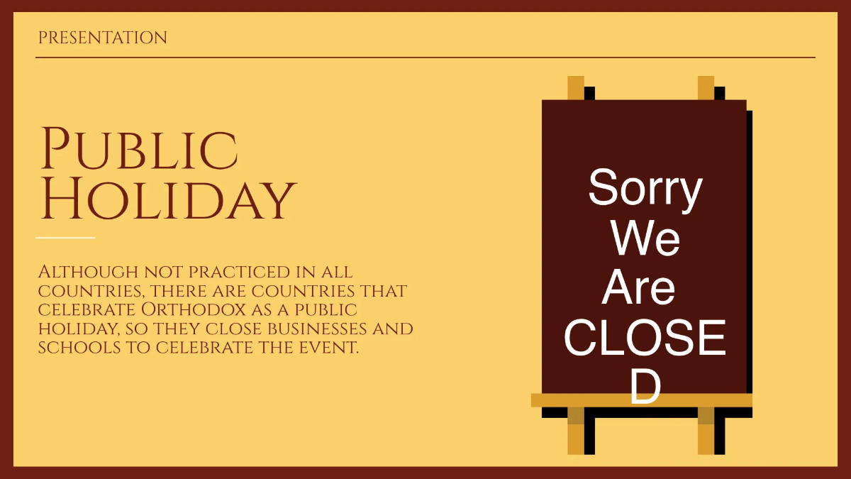 Free Orthodox Easter Presentation Template to Edit Online