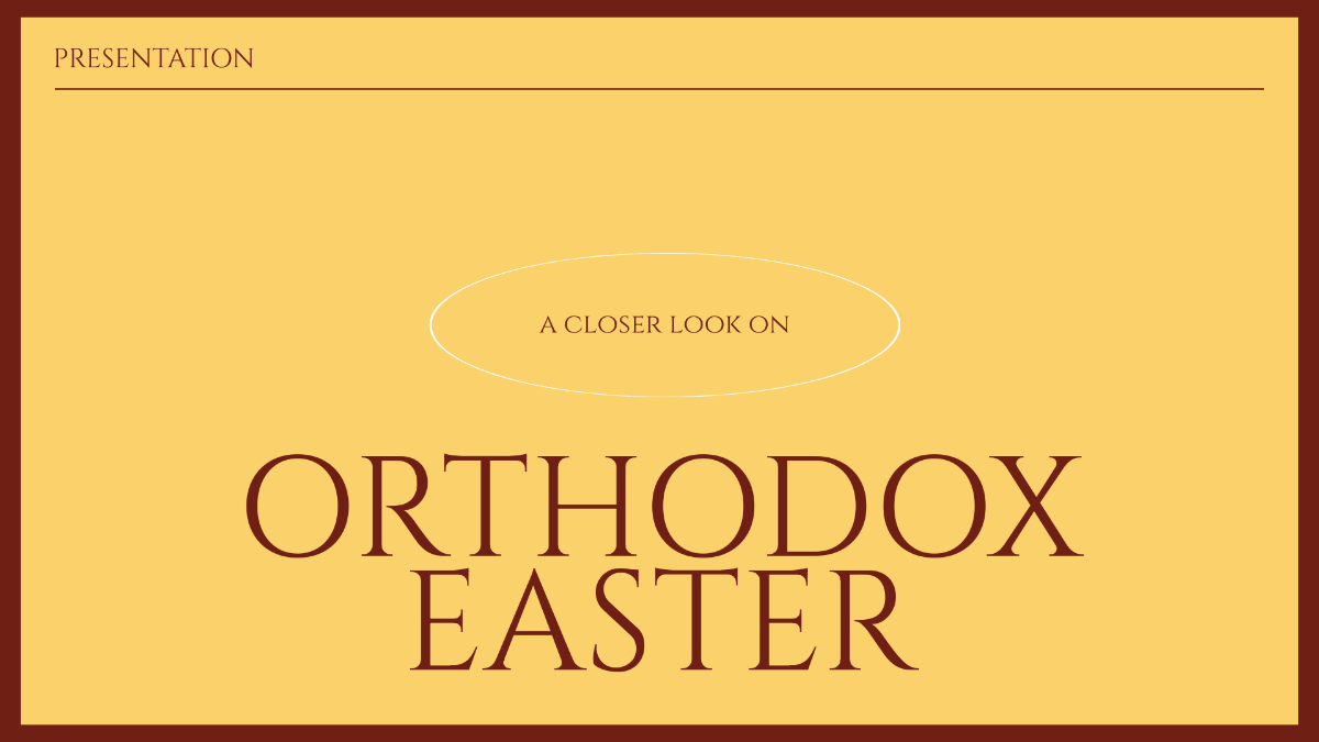Orthodox Easter Presentation Template