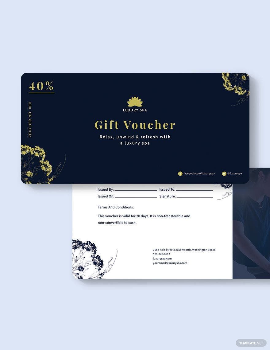 Luxury Spa Voucher Template in Word, Illustrator, PSD, Apple Pages, Publisher