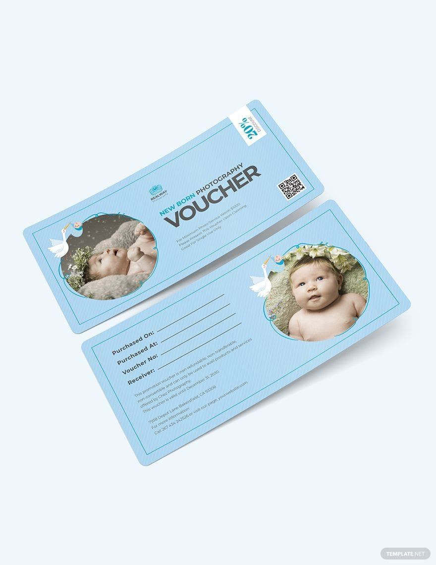 Free Newborn- Baby Photography Voucher Template
