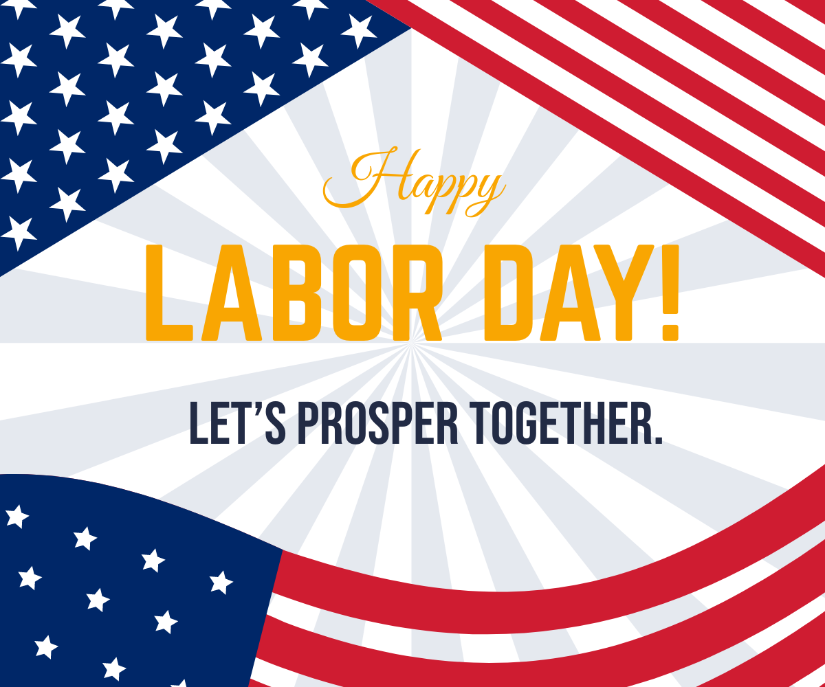 Labor Day Photo Banner Template