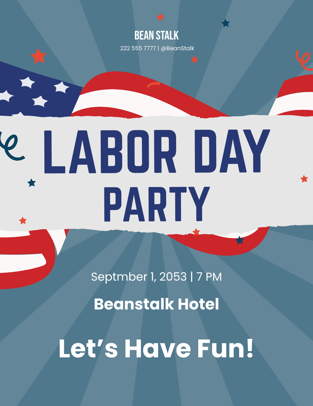 Free Labor Day Mockup Flyer Template