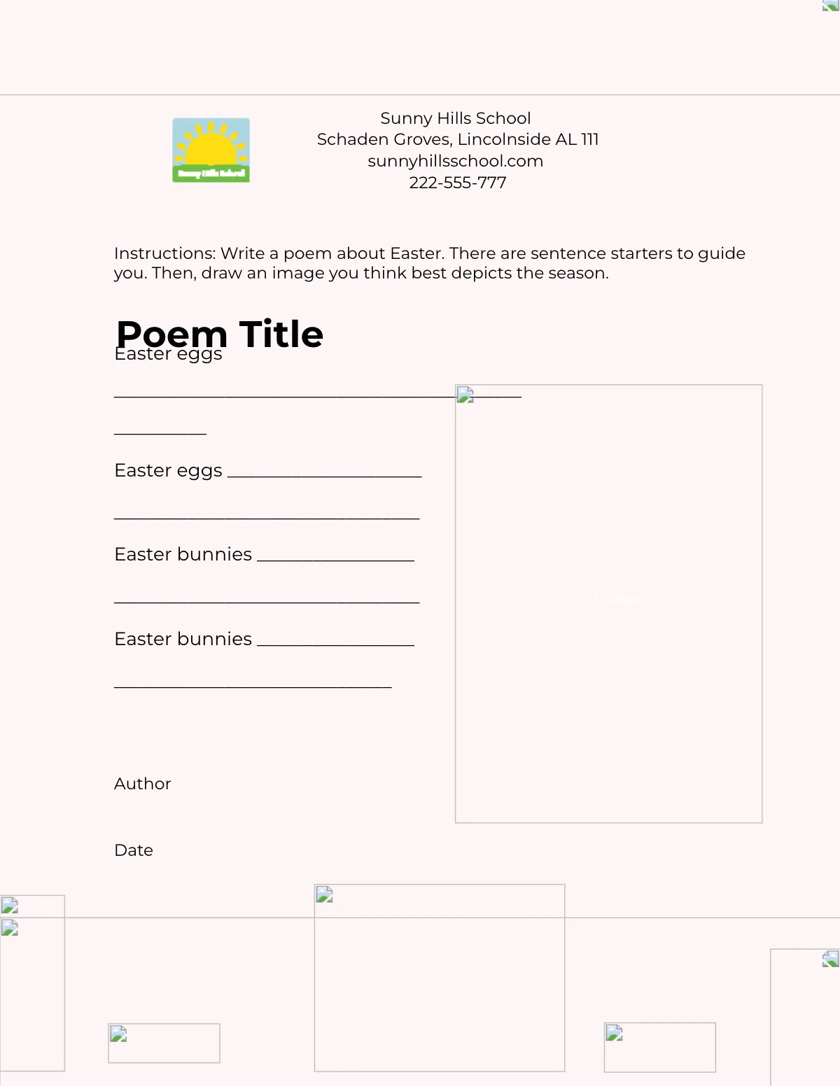 Free Easter Poem  Template to Edit Online