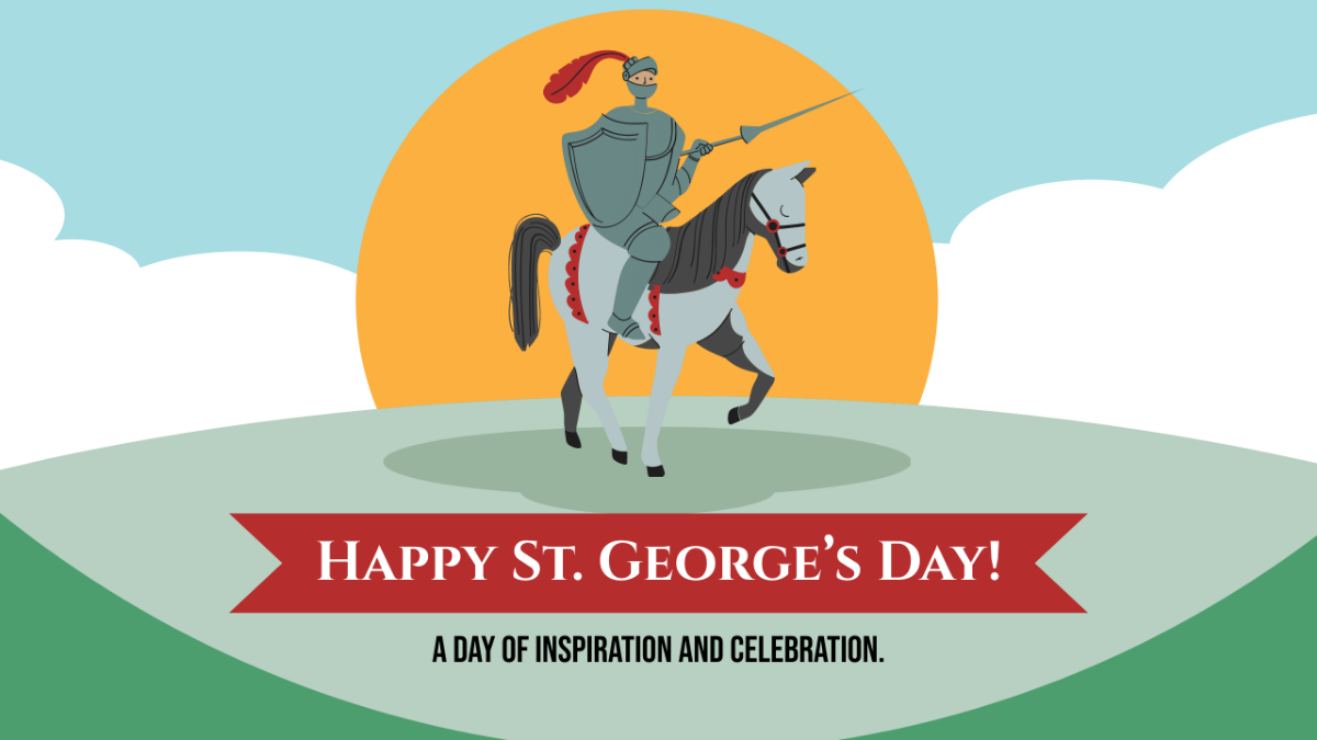 St. George's Day Youtube Thumbnail Cover Template