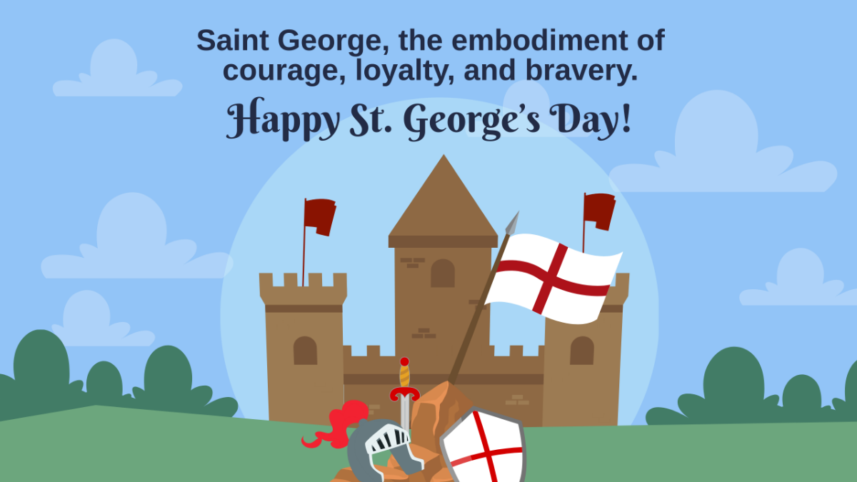 Free St. George's Day Youtube Banner Template