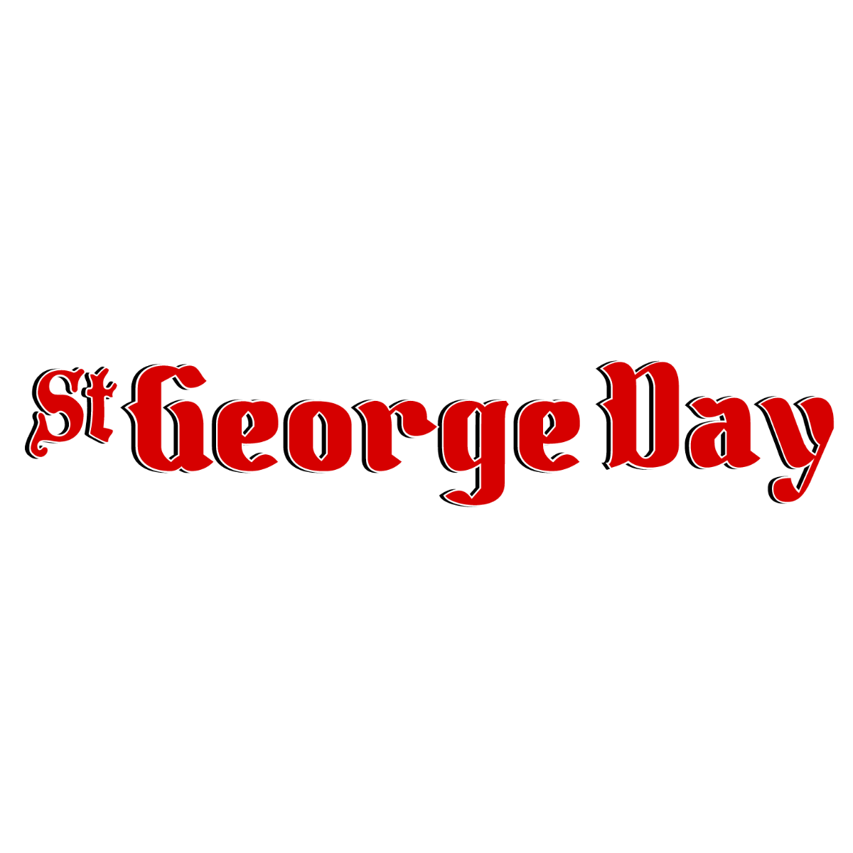 St. George's Day Text Effect Template