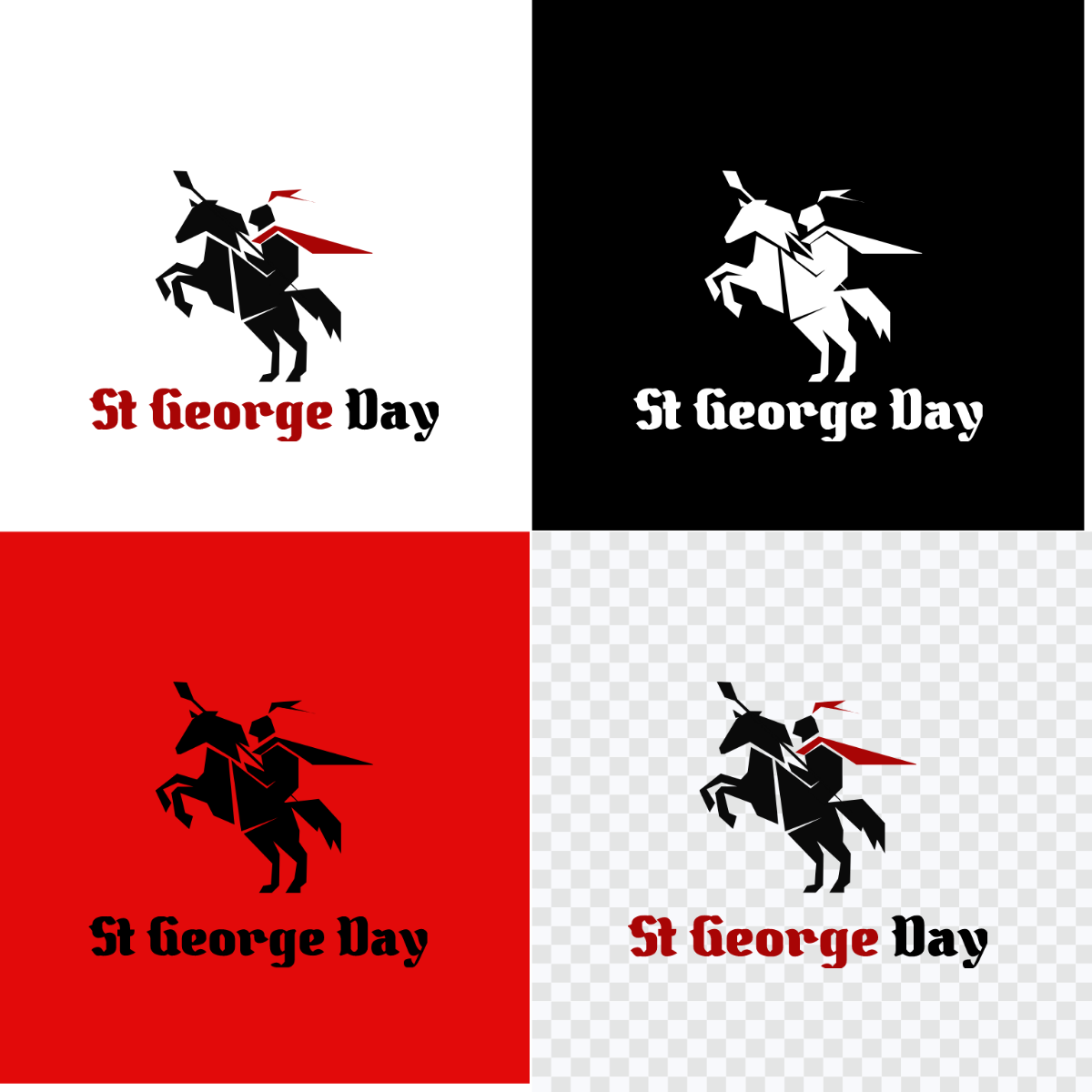 St. George's Day Logo Template
