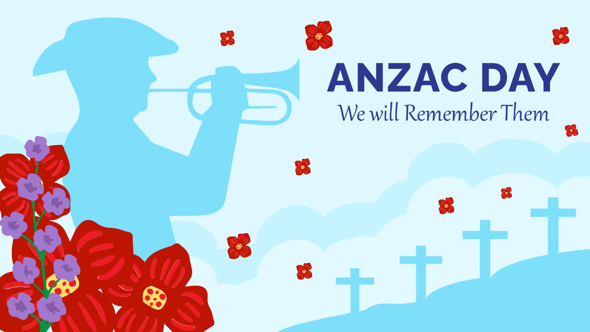 Anzac Day Background Template
