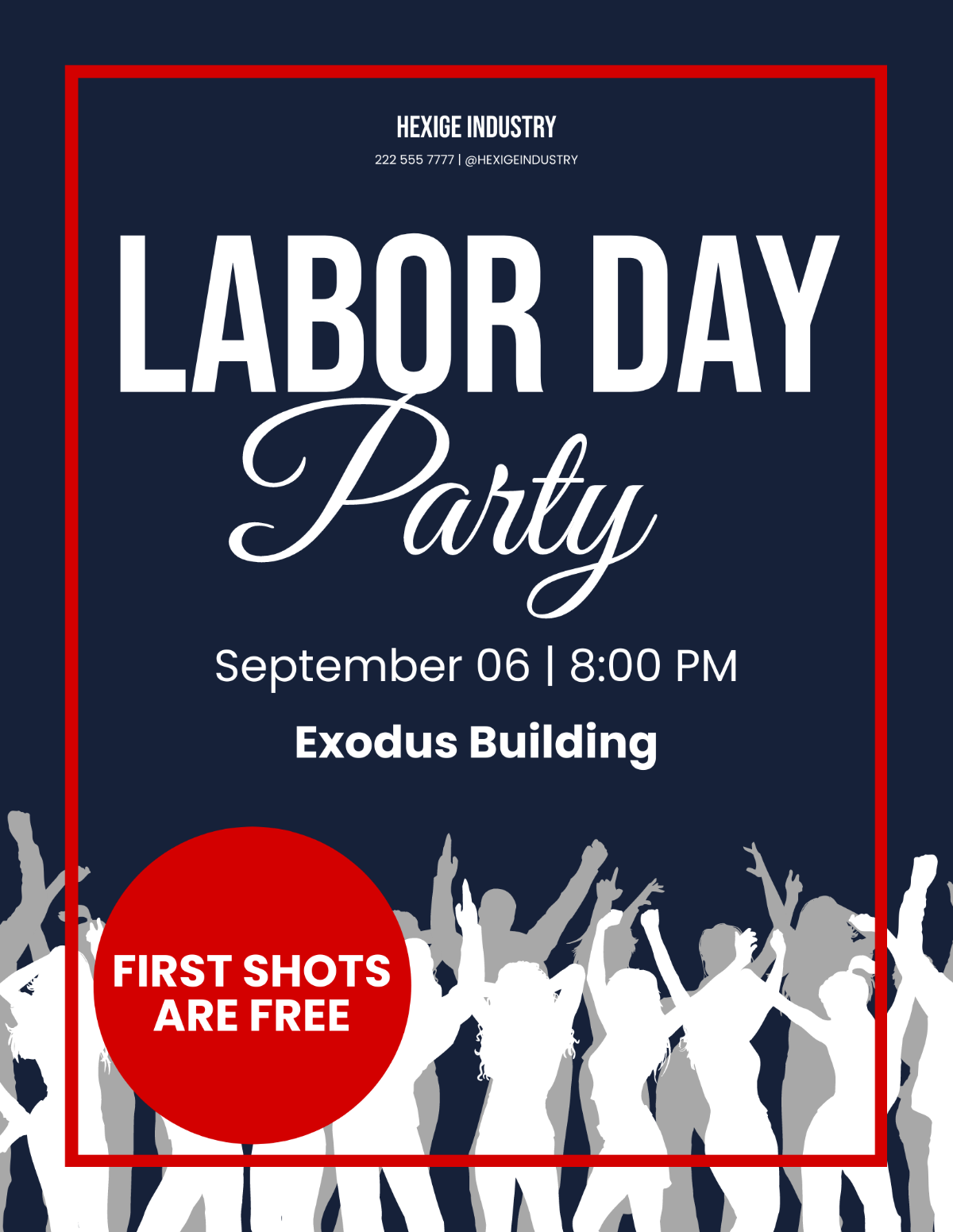 Free Party Labor Day Flyer Template